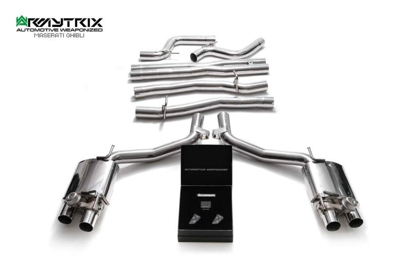 Armytrix Stainless Steel Valvetronic Cat Back Exhaust System Maserati Ghibli/Ghibli S M157 13-18