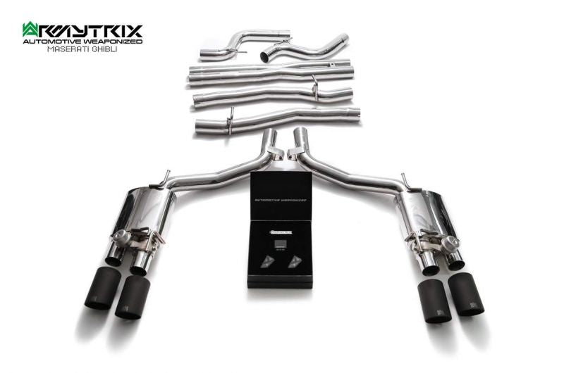 Armytrix Stainless Steel Valvetronic Cat Back Exhaust System Maserati Ghibli/Ghibli S M157 13-18