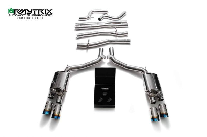 Armytrix Stainless Steel Valvetronic Cat Back Exhaust System Maserati Ghibli/Ghibli S M157 13-18