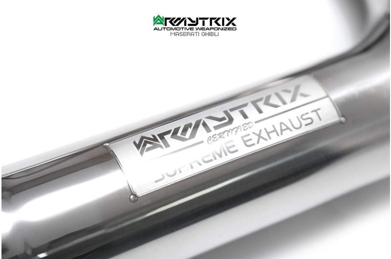 Armytrix Stainless Steel Valvetronic Cat Back Exhaust System Maserati Ghibli/Ghibli S M157 13-18