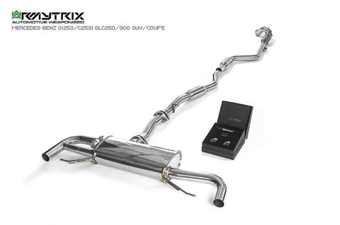 Armytrix Stainless Steel Valvetronic Cat Back Exhaust System Mercedes GLC250/GLC300 X253/C253 19+