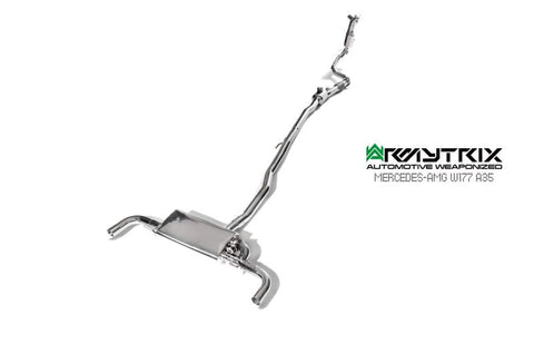 Armytrix Stainless Steel Valvetronic Cat Back Exhaust System Mercedes A35 AMG W177 19+ Hatch