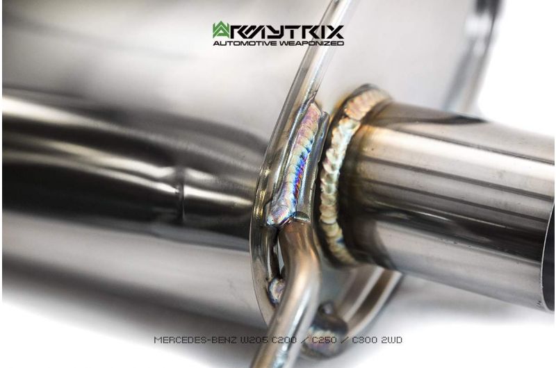 Armytrix Stainless Steel Valvetronic Cat Back Exhaust System Mercedes C180/C200/C250/C300 W205 Facelift 18+