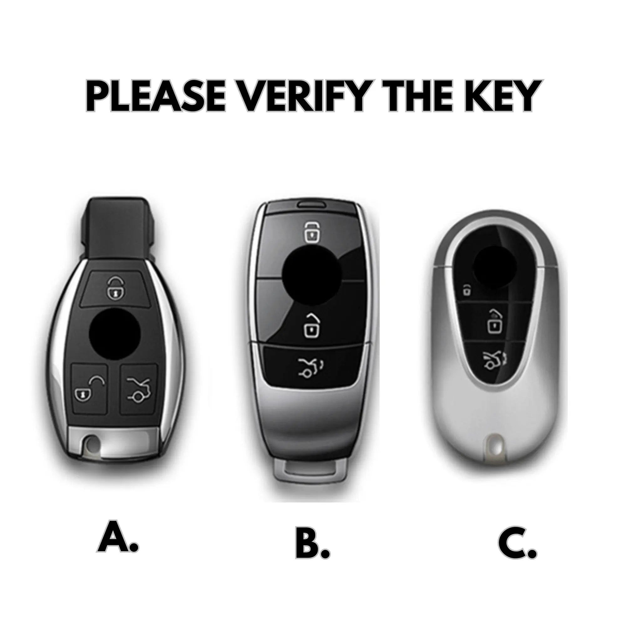 Mercedes Key Cover - Alcantara