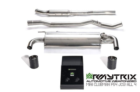 Armytrix Stainless Steel Valvetronic Cat Back Exhaust System Mini Cooper JCW ALL 4 F54 19+ (OPF Only)