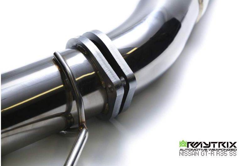 Armytrix Stainless Steel Valvetronic Y-Pipe Back Exhaust System (102mm) Nissan GT-R R35 07+