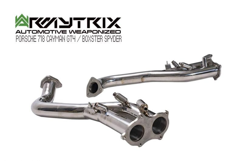Armytrix Stainless Steel Valvetronic Cat Back Exhaust System Porsche 718 Spyder/Cayman GT4 19+