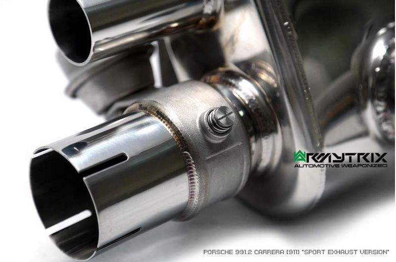 Armytrix Stainless Steel Valvetronic Cat Back Exhaust System (Suits Sports Exhaust Version Only) Porsche 911 Carrera/Carrera4/Carrera S/Carrera4S/Carrera GTS 991.2 16-19