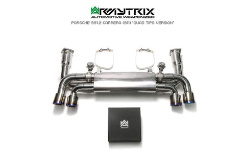 Armytrix Stainless Steel Valvetronic Cat Back Exhaust System (Suits Quad Tip Only) Porsche 911 Carrera/Carrera4/Carrera S/Carrera4S/Carrera GTS 991.2 16-19