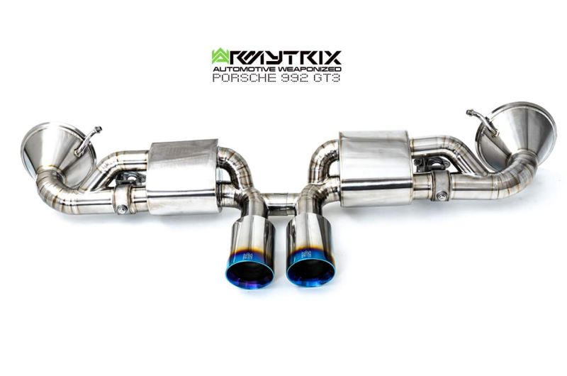 Armytrix Stainless Steel Valvetronic Cat Back Exhaust System Porsche 911 GT3 992 21+