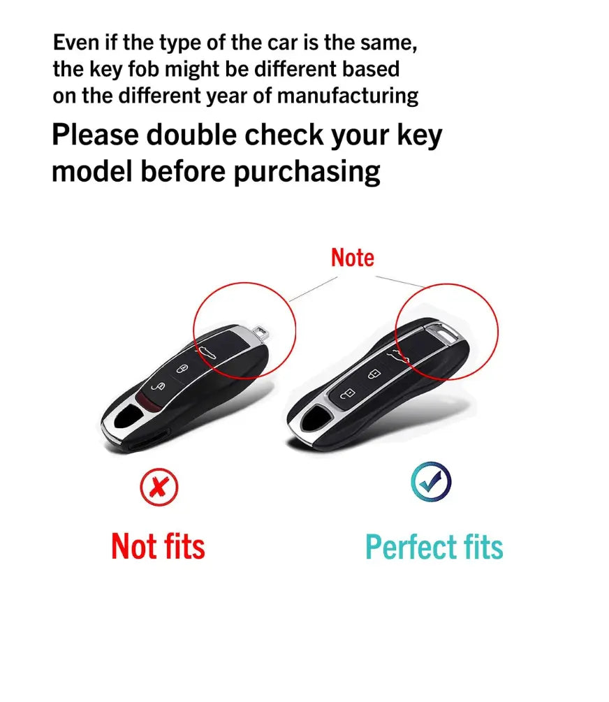 Porsche Key Cover - Carbon Fiber - B Type