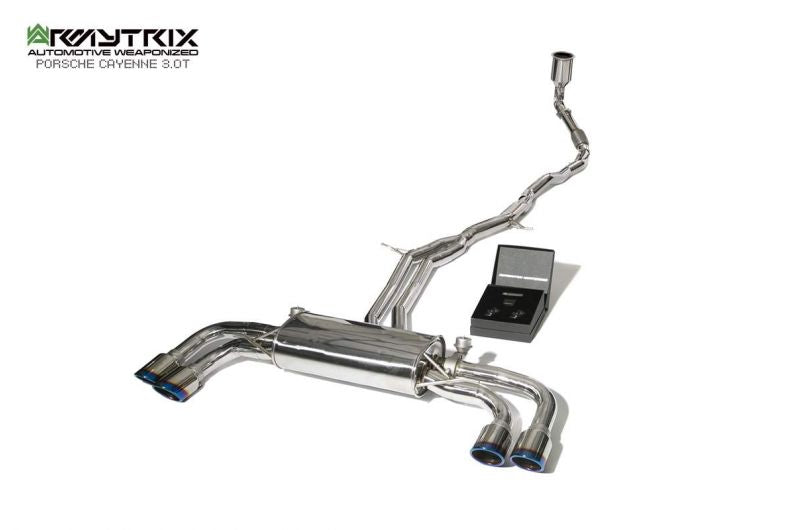Armytrix Stainless Steel Valvetronic Cat Back Exhaust System Porsche Cayenne E3 3.0T 18+
