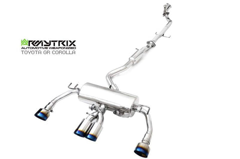 Armytrix Stainless Steel Valvetronic Cat Back Exhaust System Toyota GR Corolla GZEA14 23+