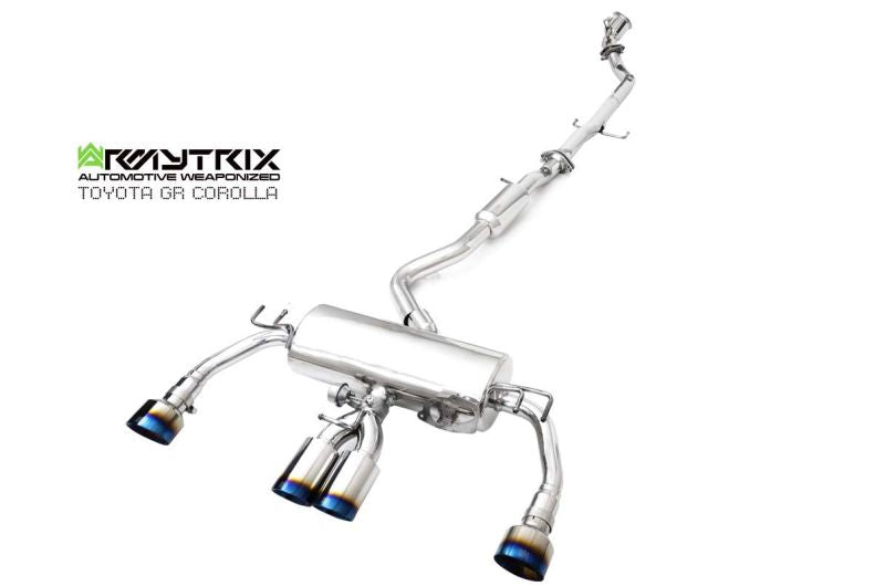 Armytrix Stainless Steel Valvetronic Cat Back Exhaust System Toyota GR Corolla GZEA14 23+