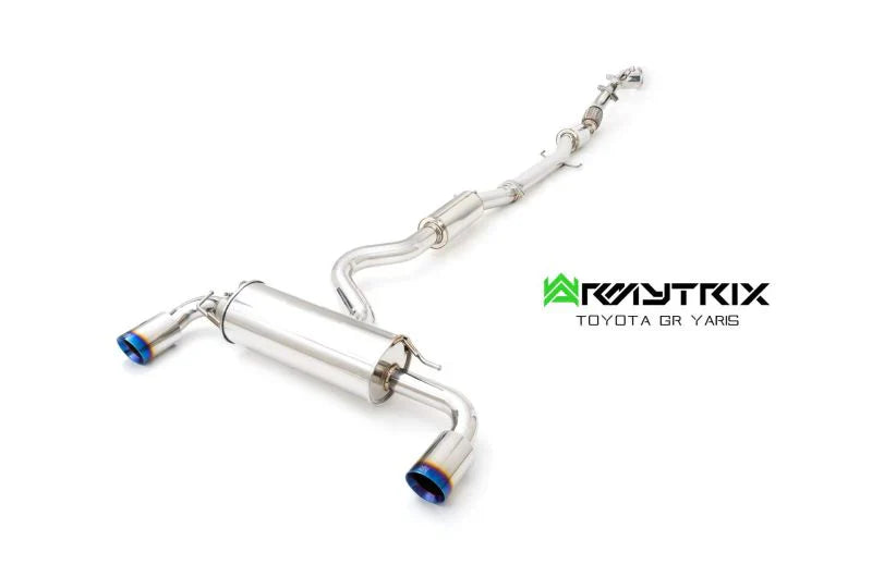 Armytrix Stainless Steel Valvetronic Turbo Back Exhaust System - Ceramic Coated Downpipe Toyota GR Yaris Track Edition 20+