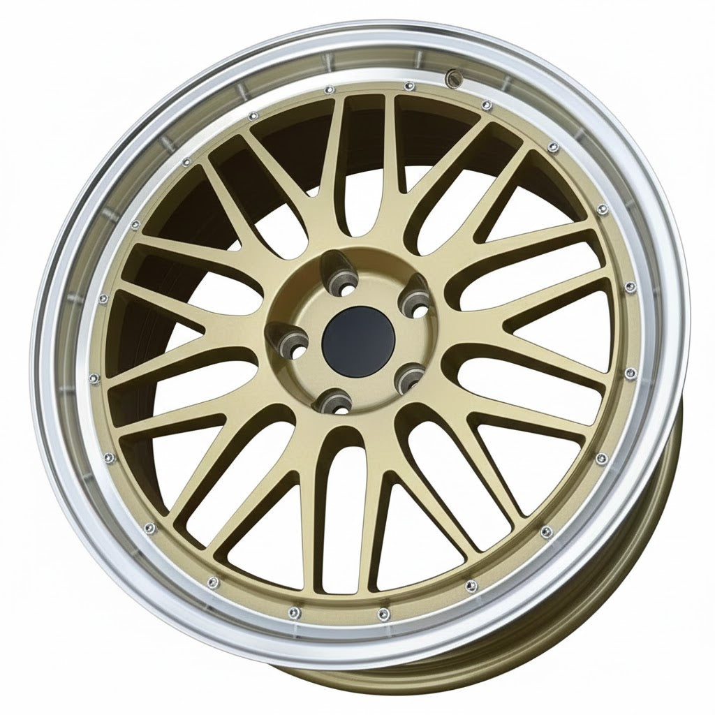 WWC 3S215 | Deep-Dish Split-Spoke Flow-Form Wheel – Bronze Machine Lip