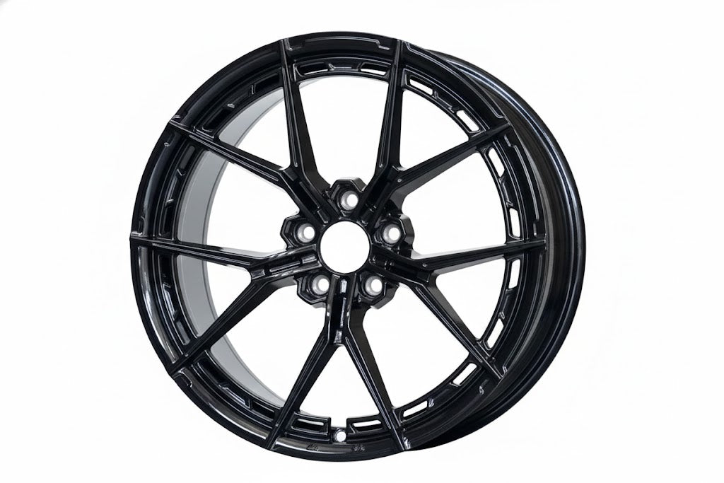 WWC VFX | Split-Spoke Flow-Form Wheel – Gloss Black