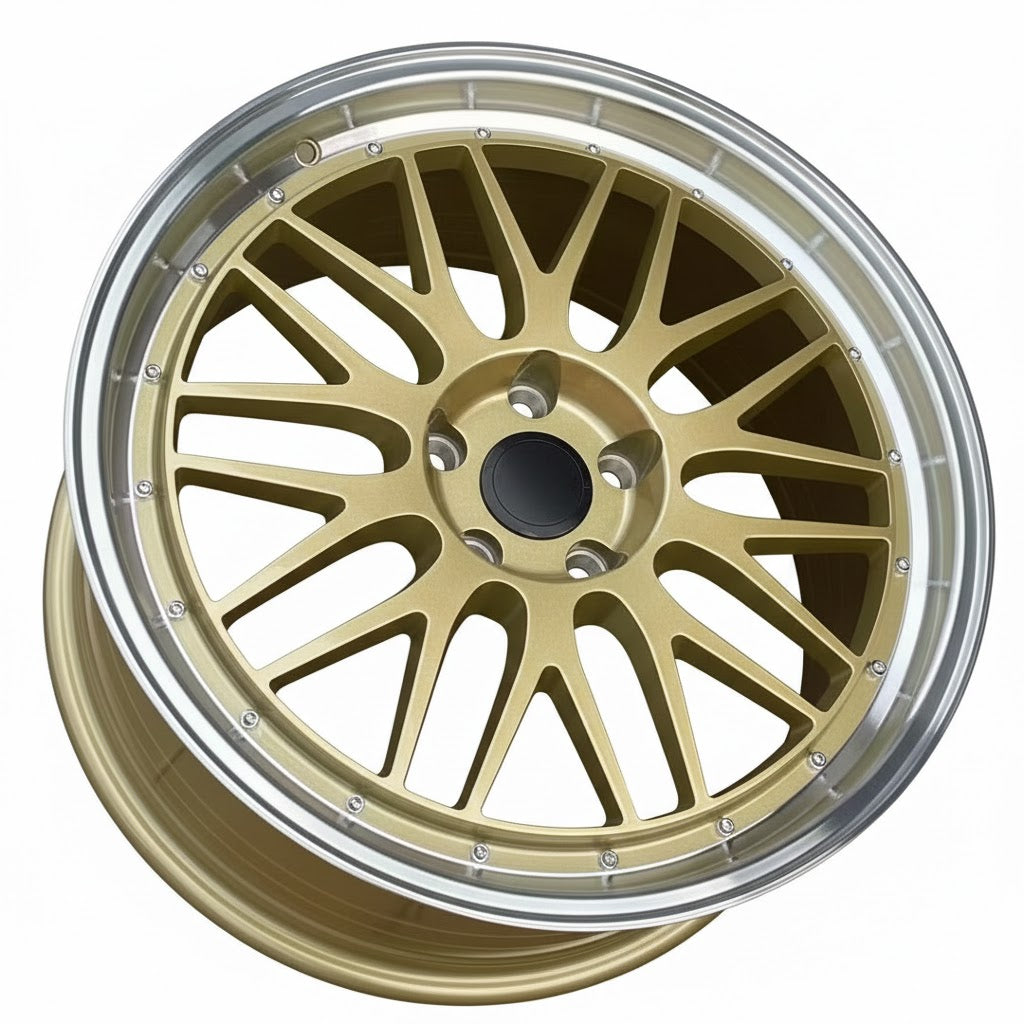 WWC 3S215 | Deep-Dish Split-Spoke Flow-Form Wheel – Bronze Machine Lip