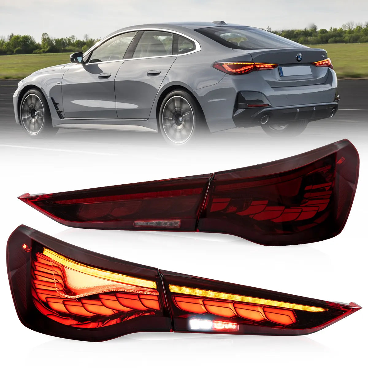 OLED Tail Lights For 2021-2024 Bmw 4 Series M4 G22/G23/G26/G82/G83