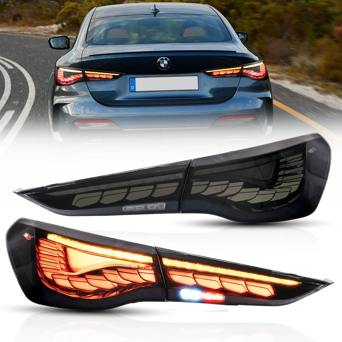 OLED Tail Lights For 2021-2024 Bmw 4 Series M4 G22/G23/G26/G82/G83