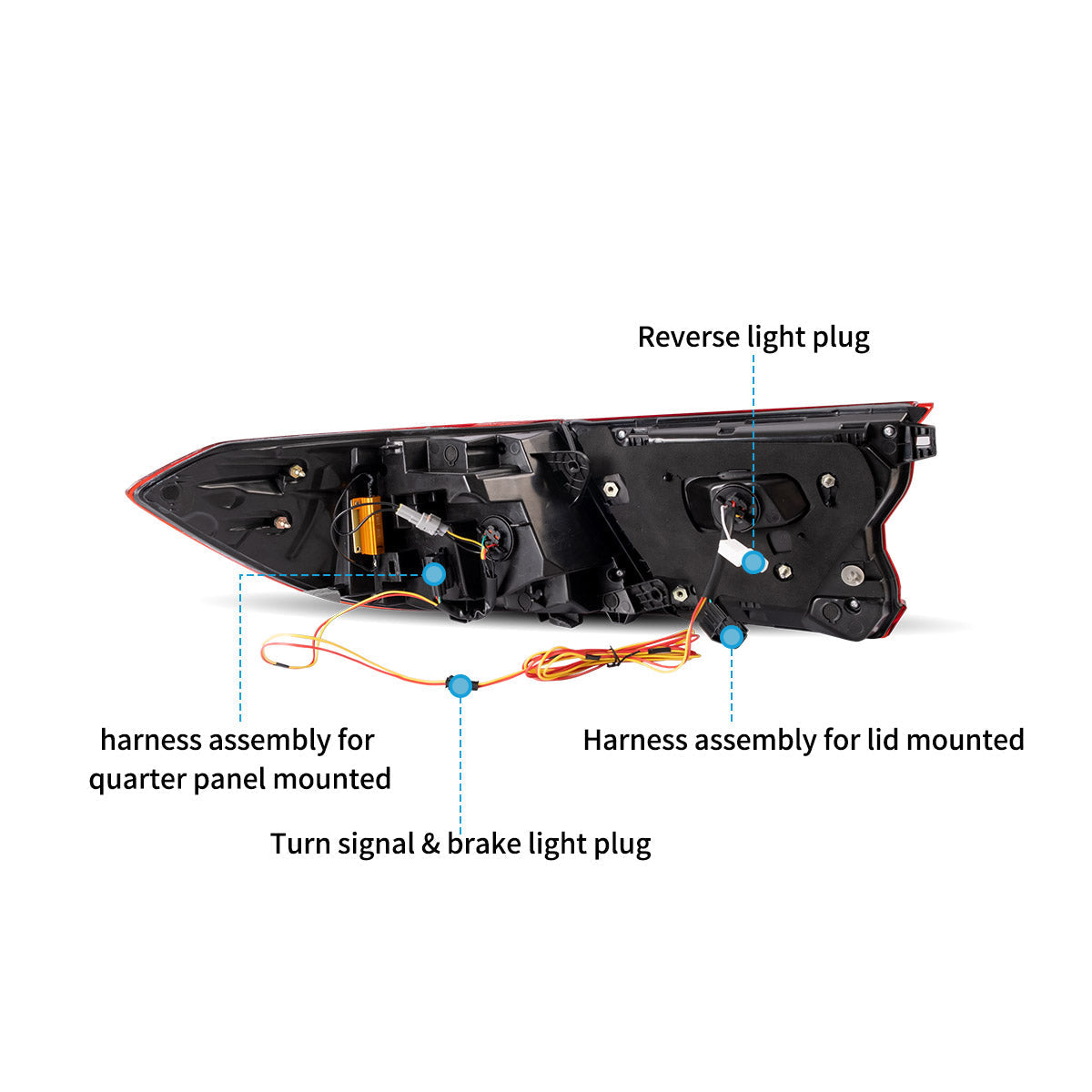 LED Tail Lights for Honda Accord 2018-2022 Sedan