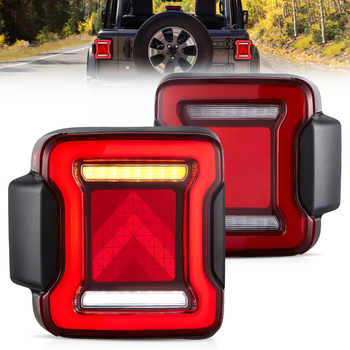 OLED Tail Lights For 2018-2023 Jeep Wrangler JL JLU