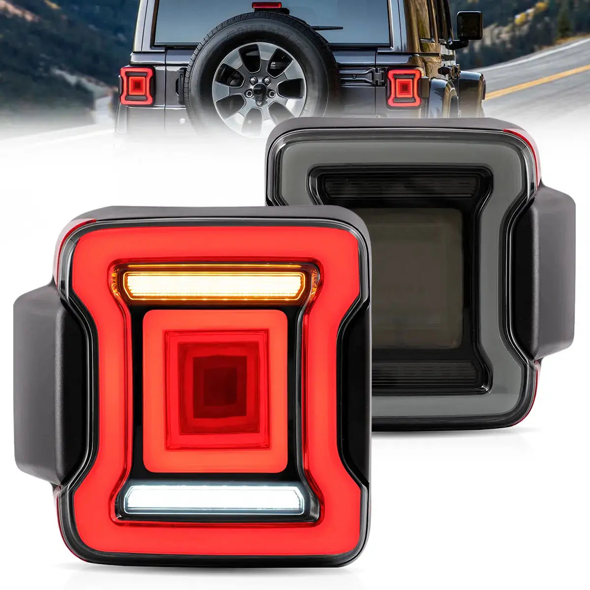 LED Tail Lights For 2018-2023 Jeep Wrangler JL