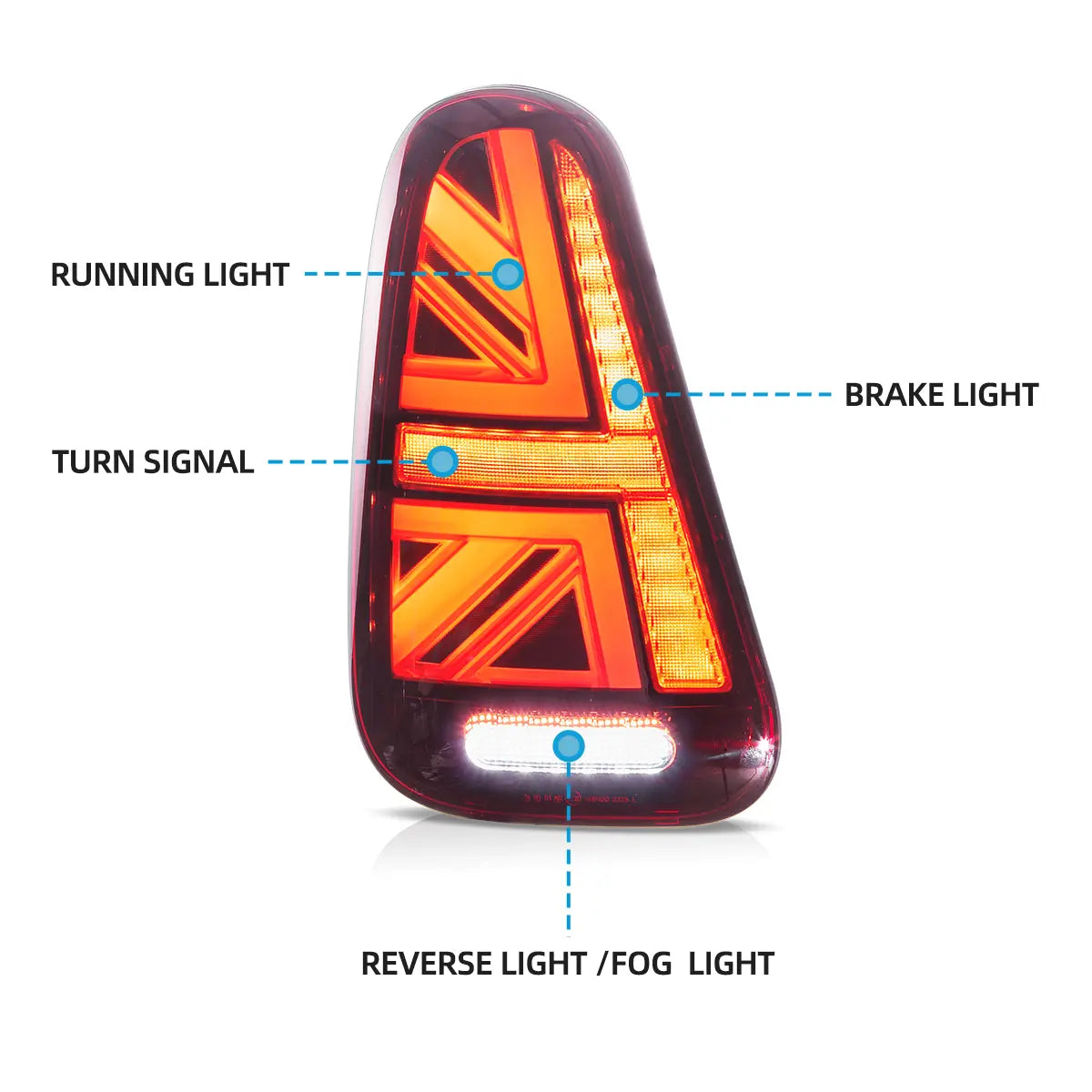 LED Tail Lights For 2001-2006 Mini Cooper R50 R52 R53