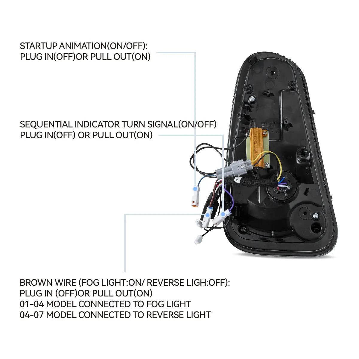 LED Tail Lights For 2001-2006 Mini Cooper R50 R52 R53