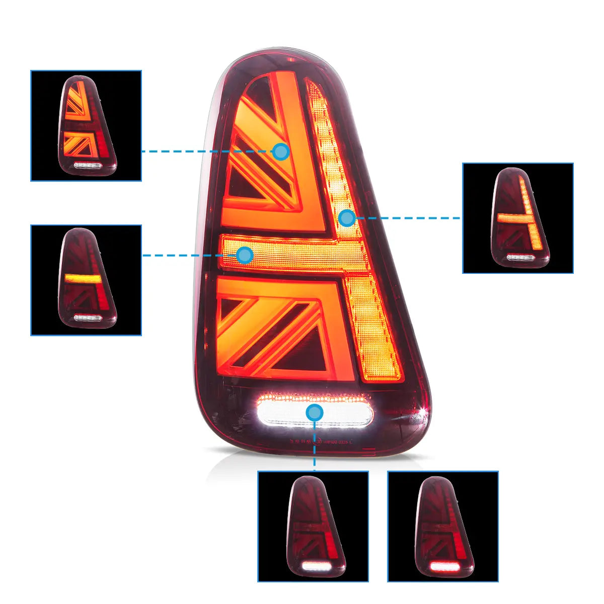 LED Tail Lights For 2001-2006 Mini Cooper R50 R52 R53