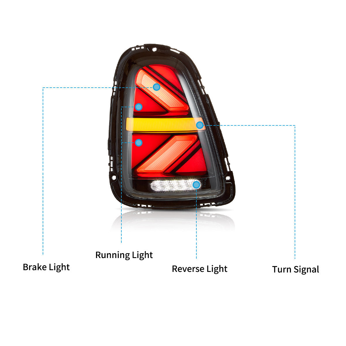 LED Tail Lights For 2007-2013 Mini Cooper(Hatch) R56-R59