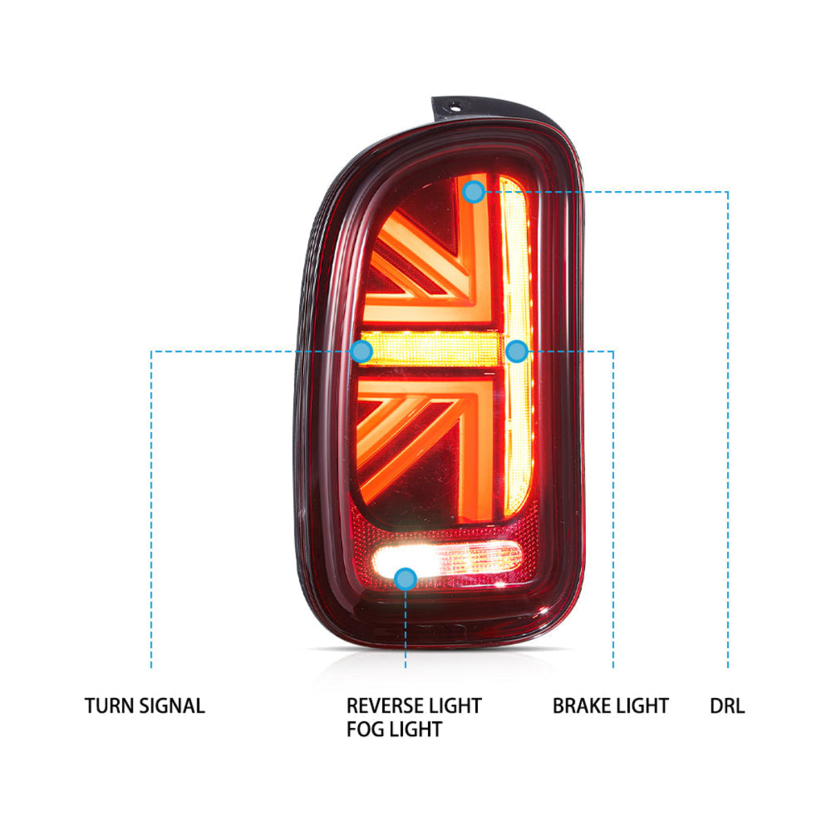 LED Tail Lights For 2007-2014 Mini Cooper Clubman R55