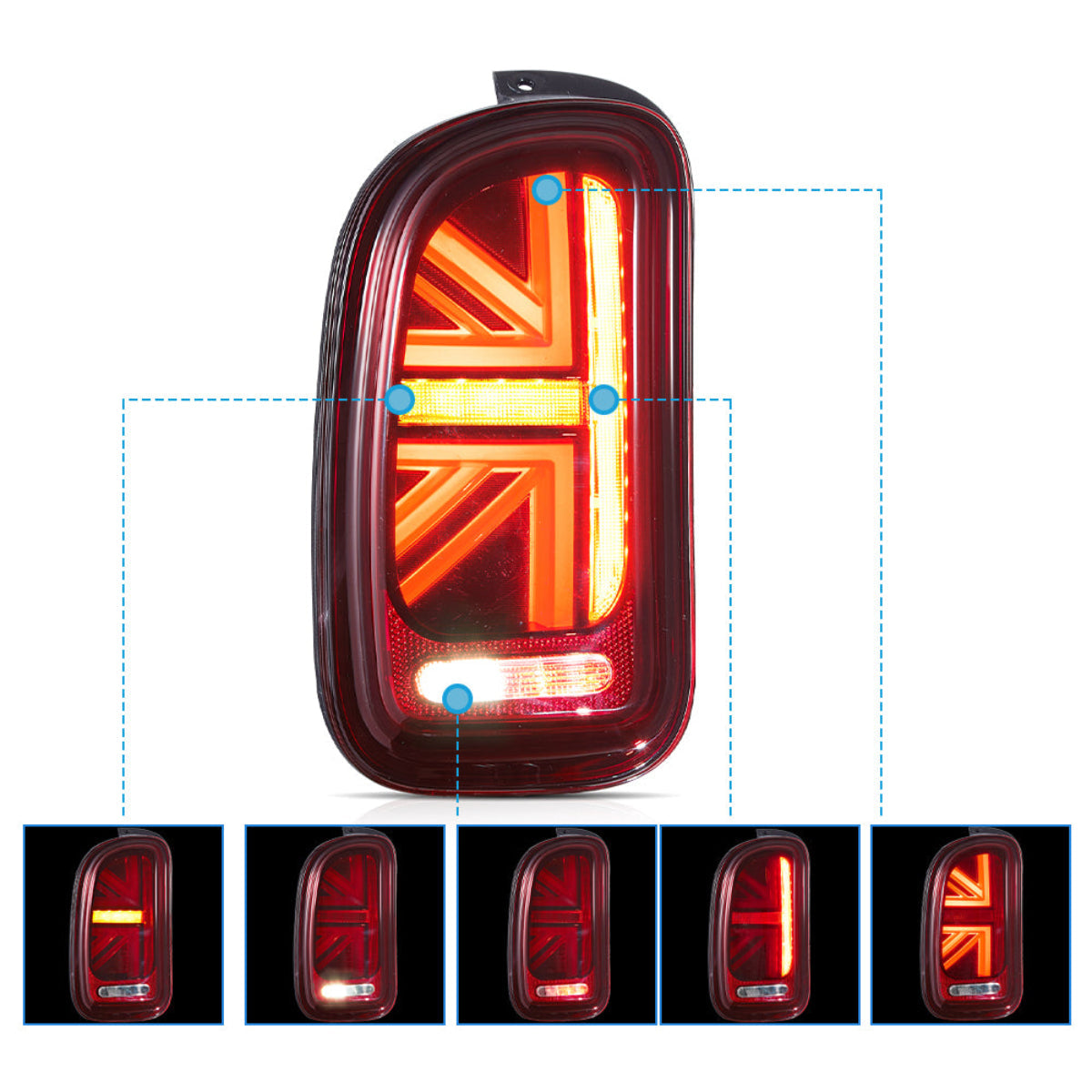 LED Tail Lights For 2007-2014 Mini Cooper Clubman R55