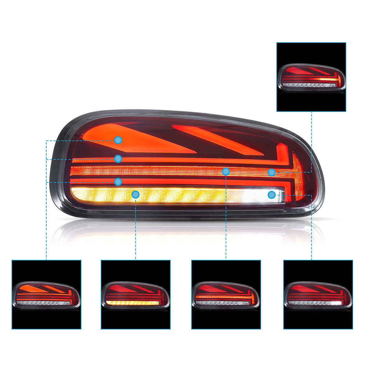 Tail Lights For 2015-2023 Mini Cooper Clubman F54