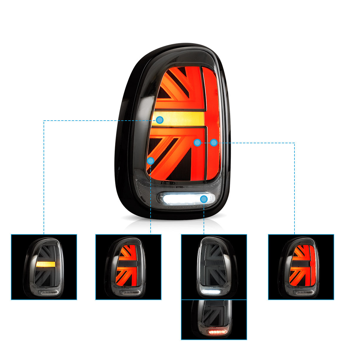 LED Tail Lights For 2010-2016 Mini Countryman R60