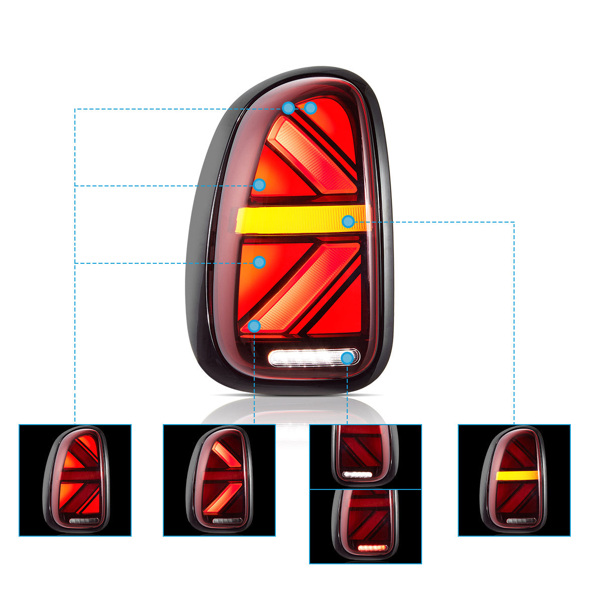 LED Tail Lights For 2010-2016 Mini Countryman R60