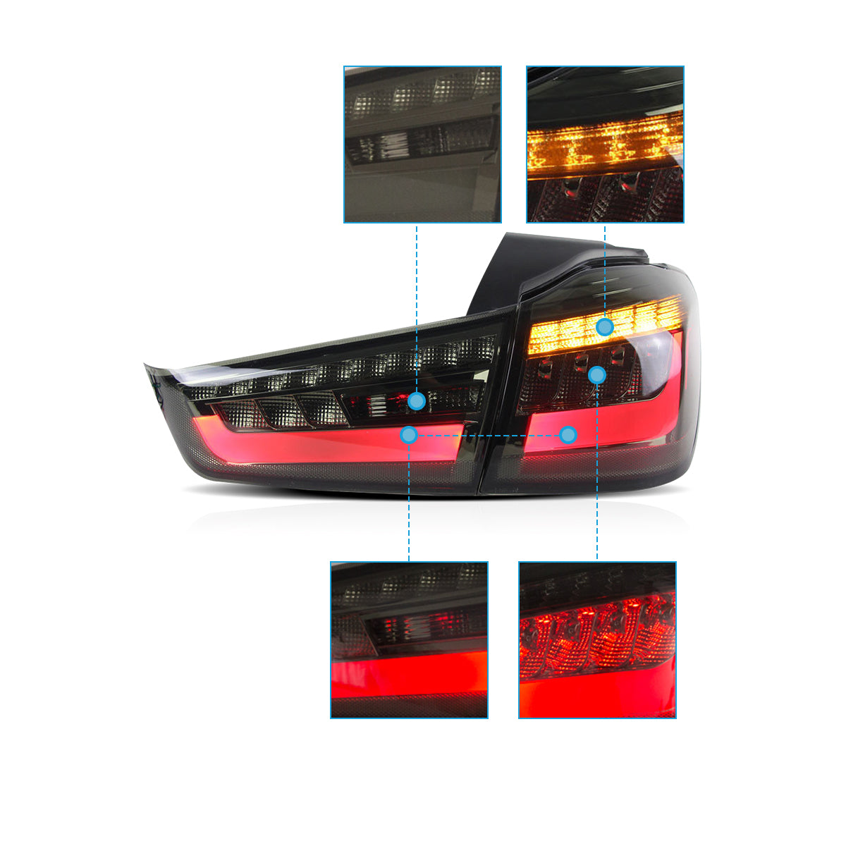 LED Tail Lights For 2010-2022 Mitsubishi Outlander Sport (RVR/ASX)