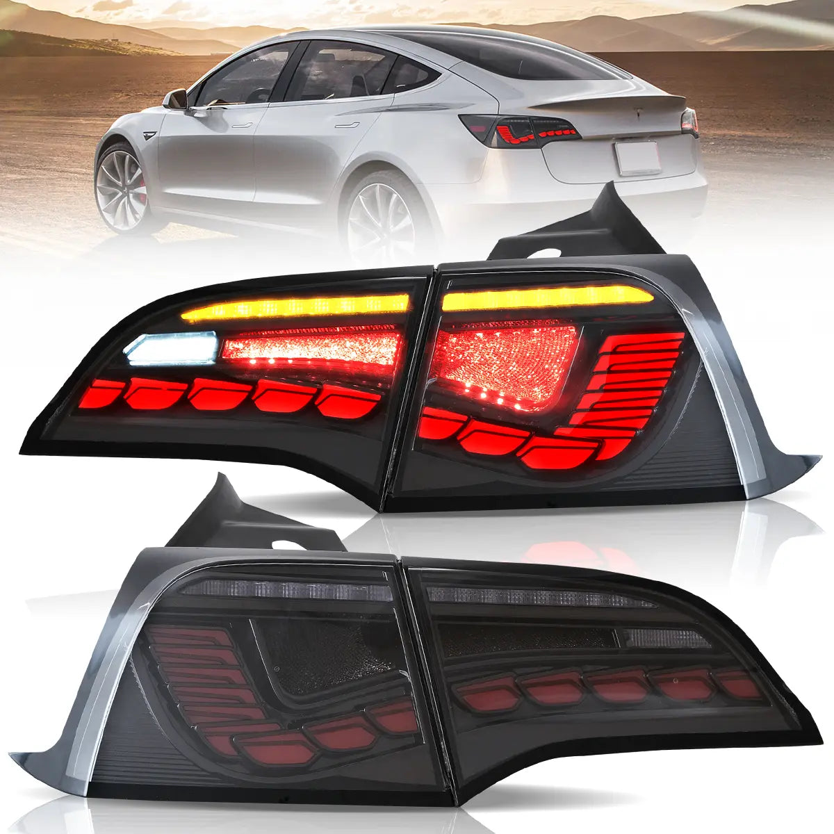 LED Tail Lights For 2017-2023 Tesla Model 3 & Tesla Model Y