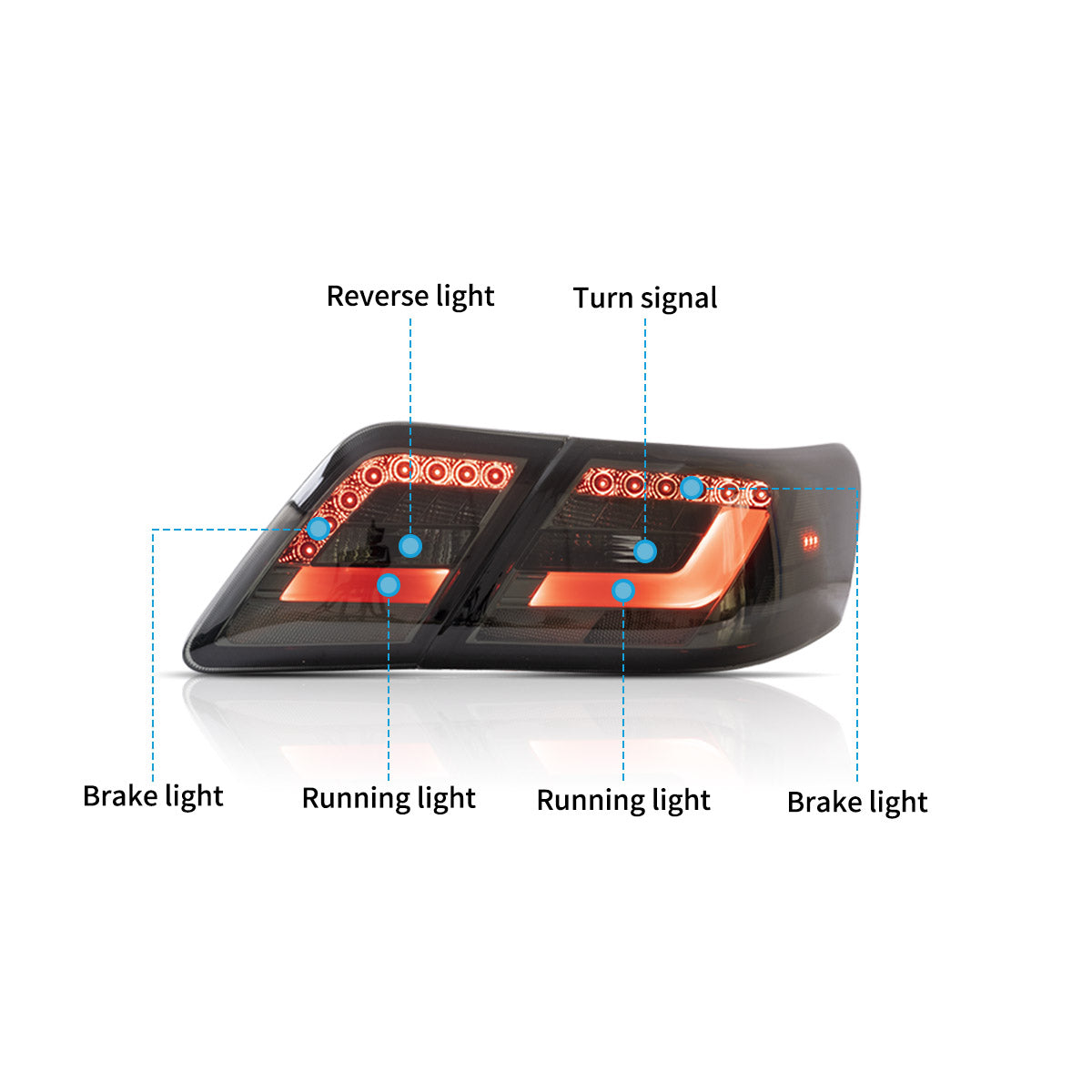 LED Tail Lights For 2007-2011 Toyota Camry