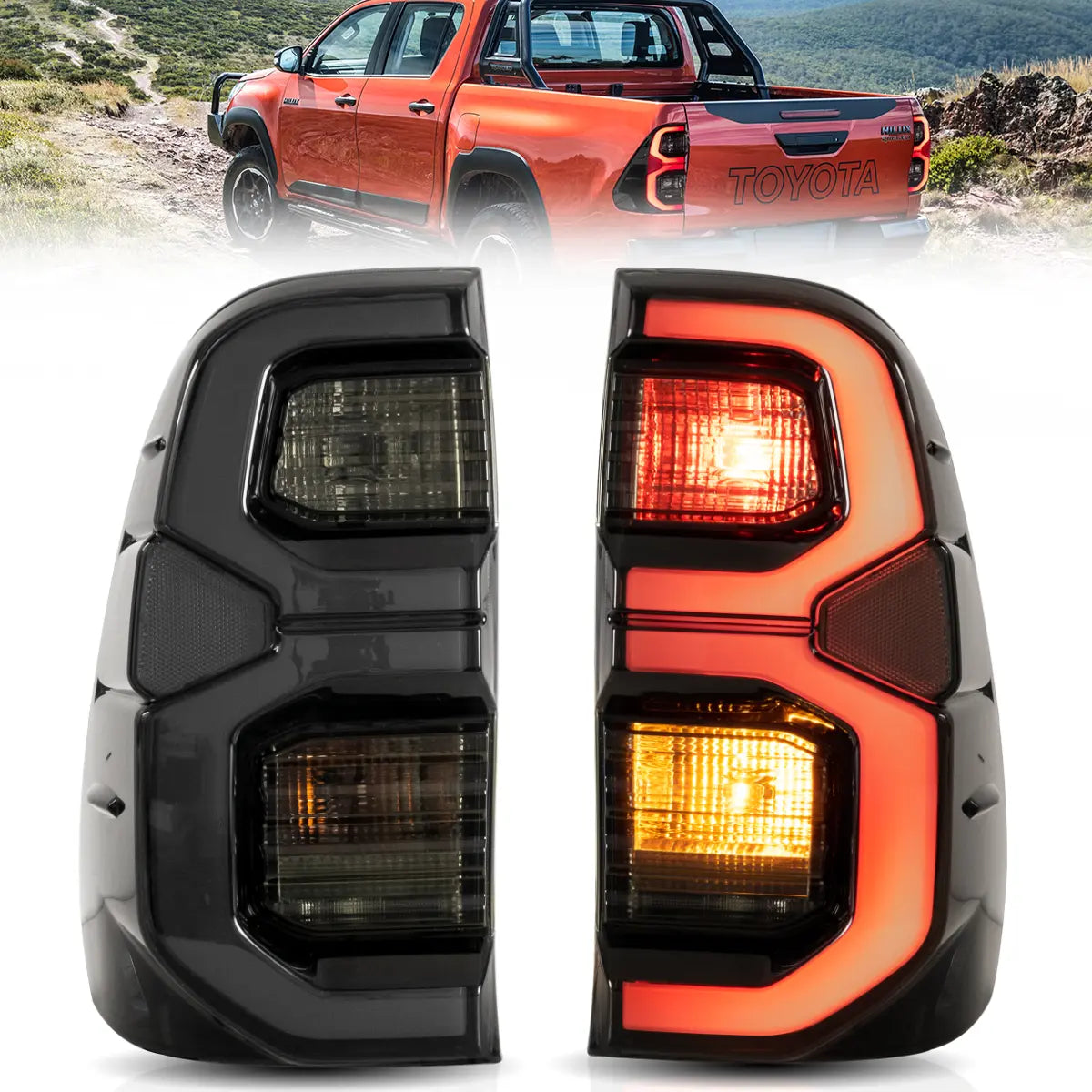 VLAND LED Tail Lights Toyota Hilux 2015-2020