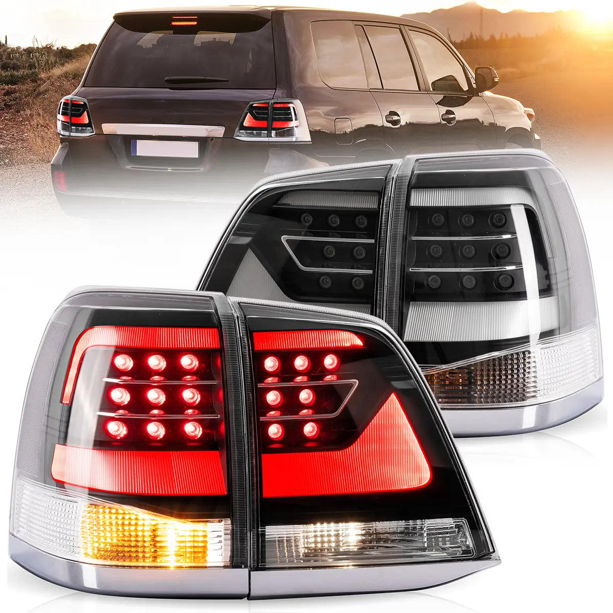 LED Tail Lights For 2008-2015 Toyota Land Cruiser