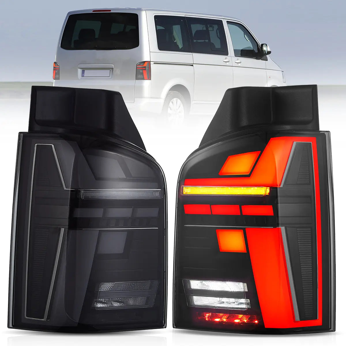 LED Tail Lights For 2010-2014 Volkswagen Multivan T5 Transporter Caravelle
