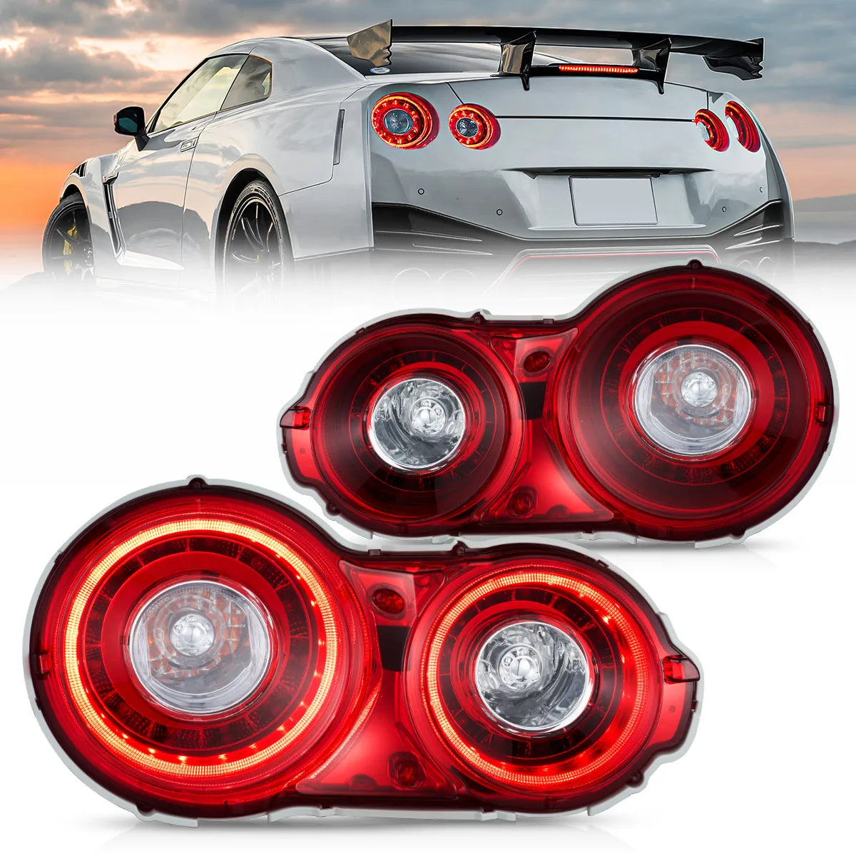 LED Tail Lights For 2008-2023 Nissan GTR R35