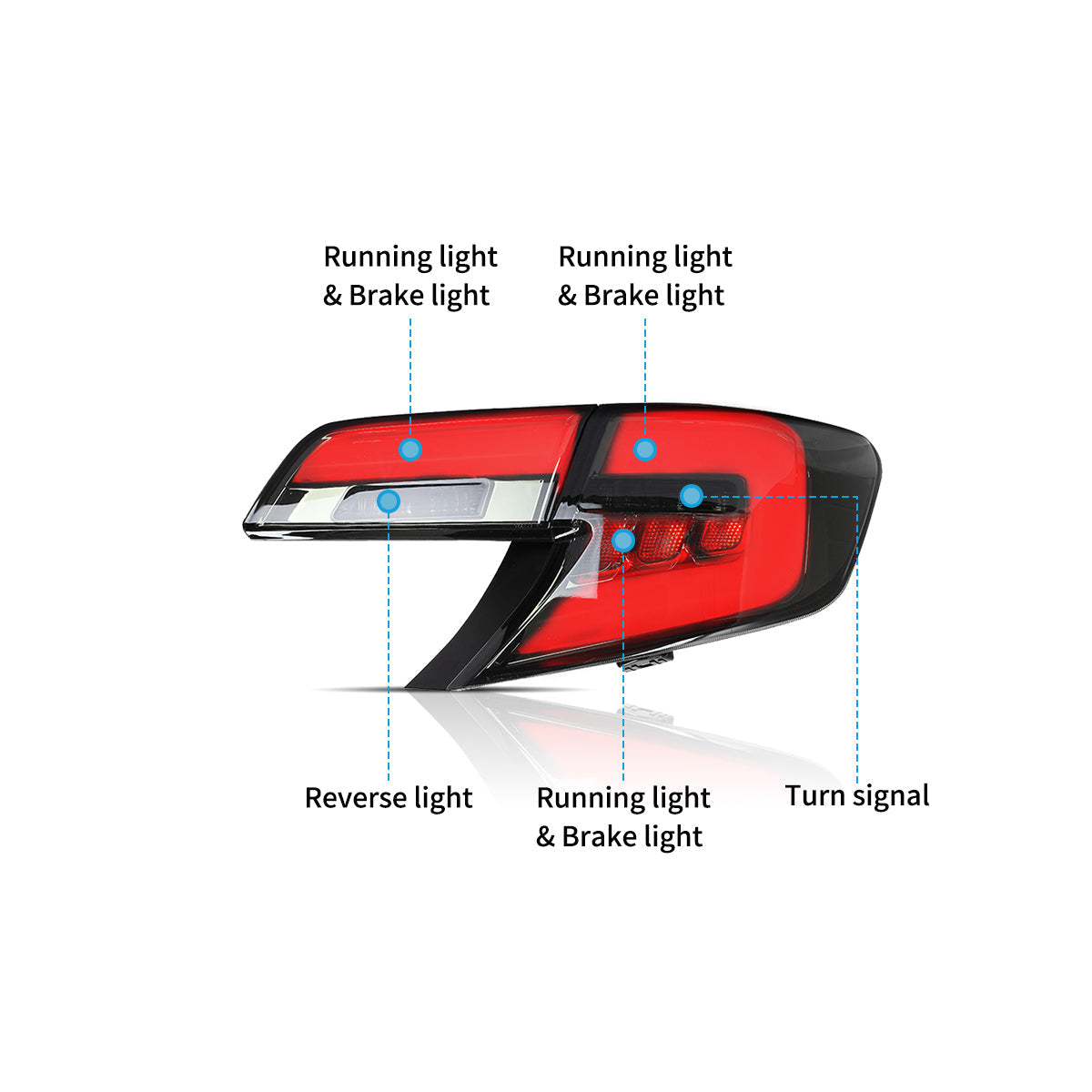 LED Tail Lights For 2012-2014 Toyota Camry Sedan
