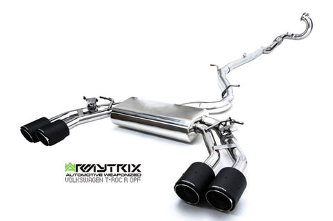 Armytrix Stainless Steel Valvetronic Cat Back Exhaust System Volkswagen T-Roc R 20+