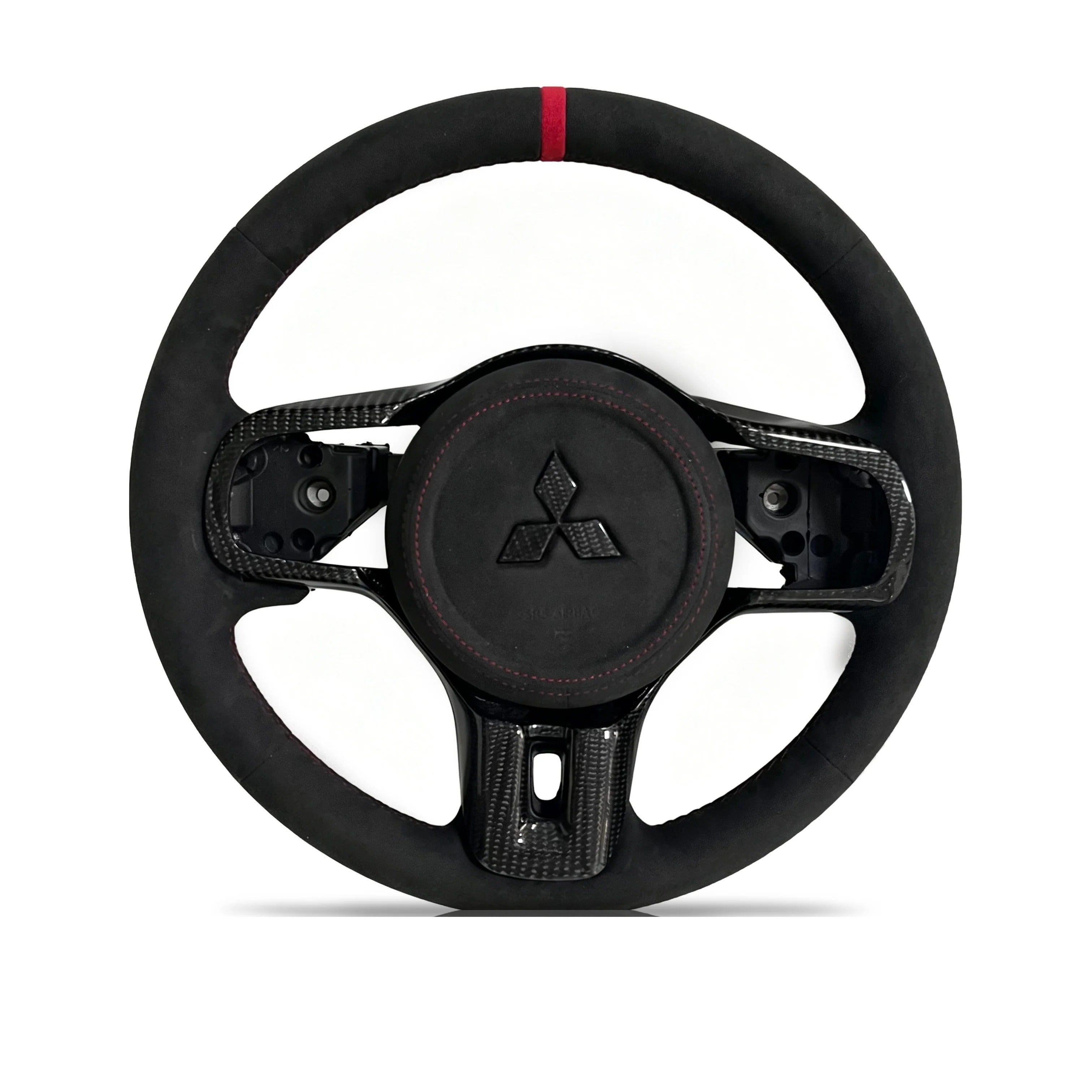 Steering wheel on a clean white background