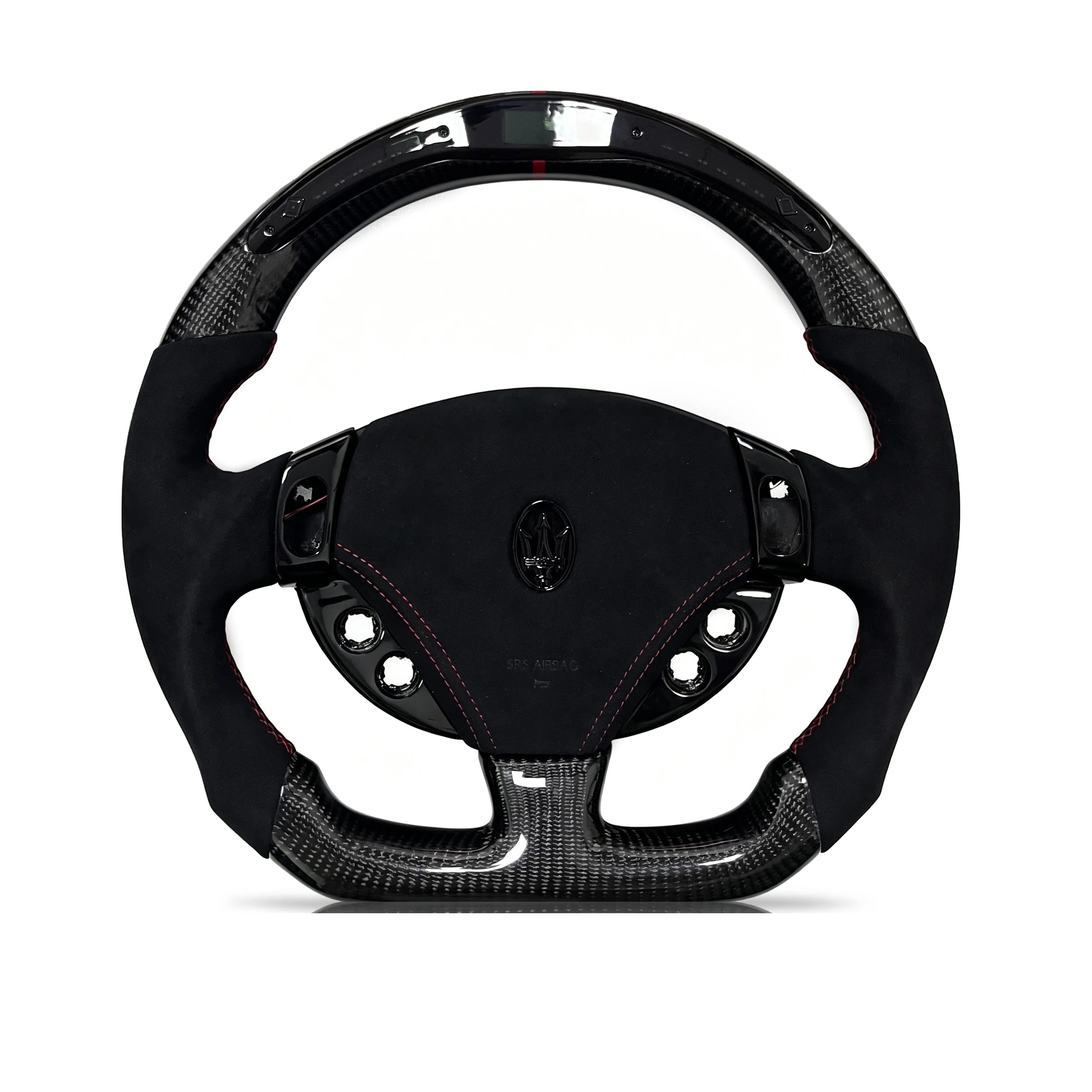 Steering wheel on a clean white background