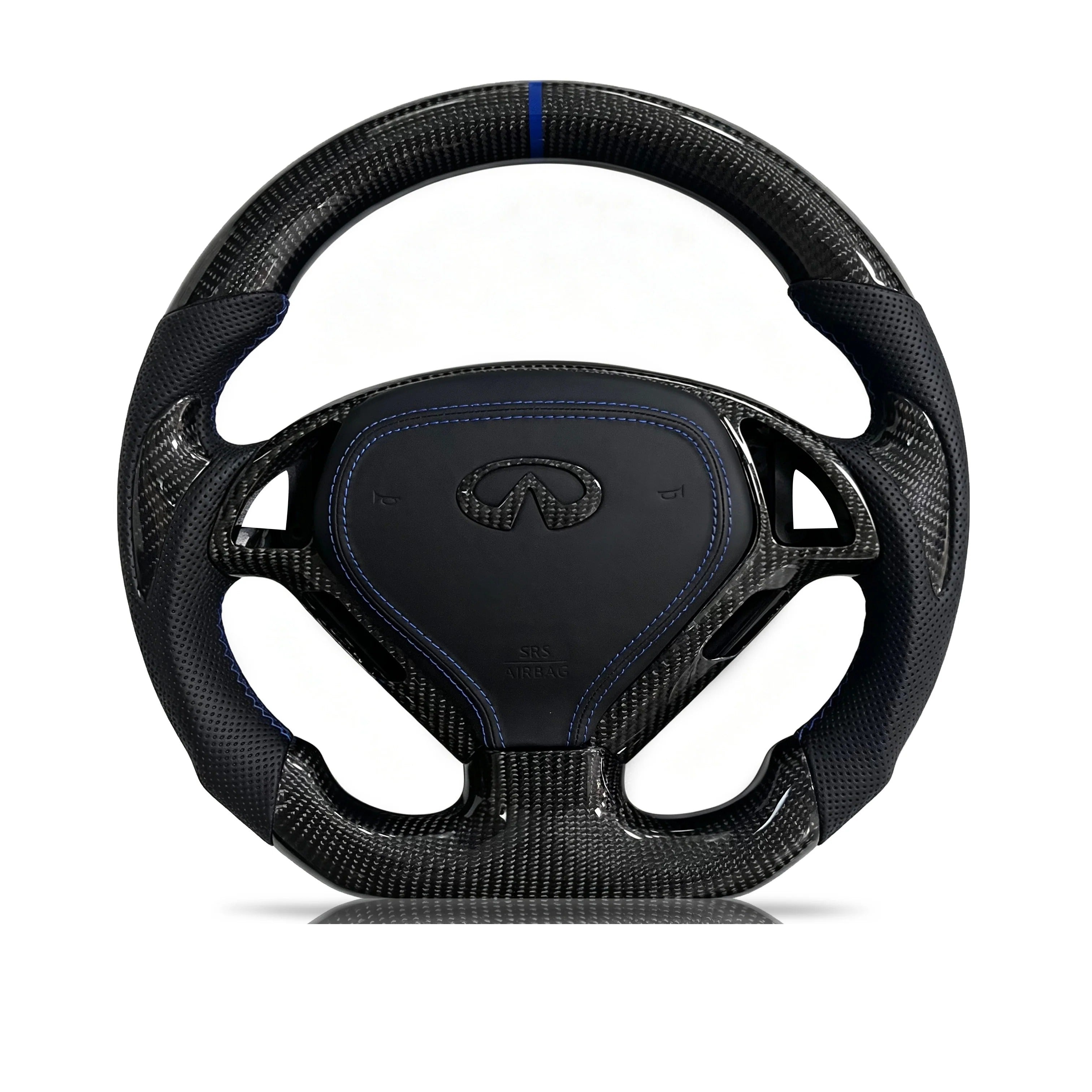 Steering wheel on a clean white background