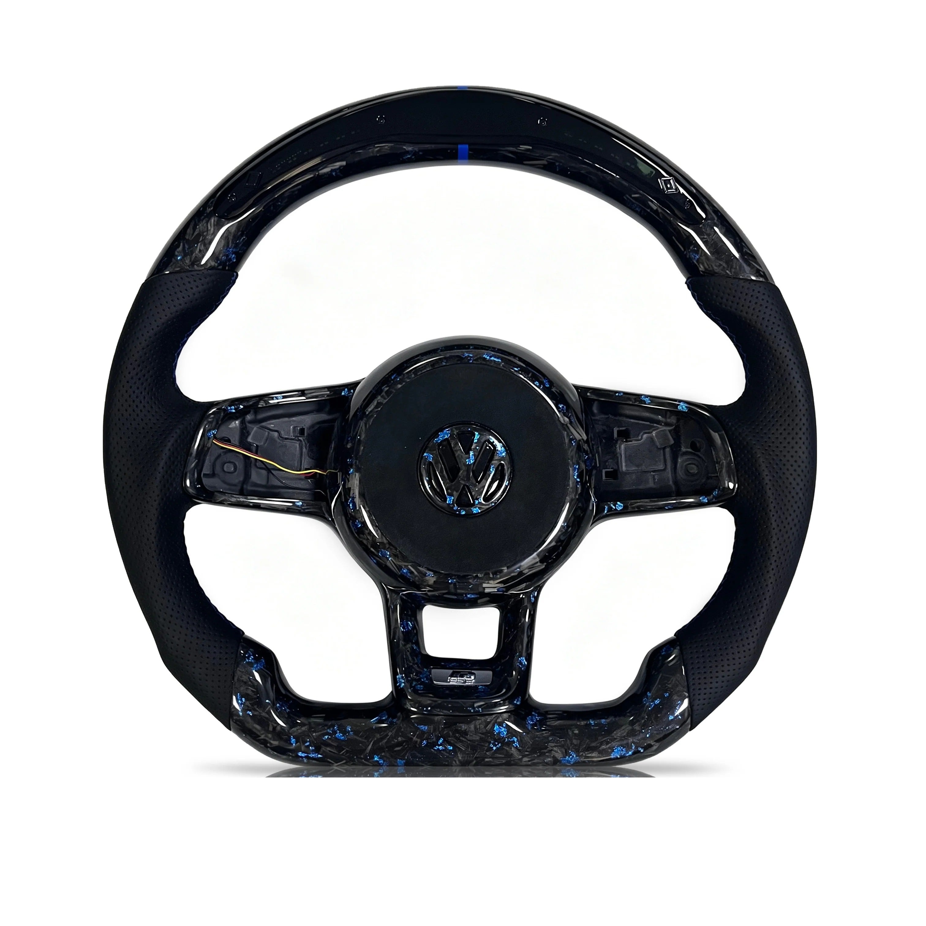 Steering wheel on a clean white background
